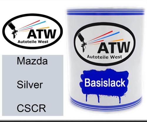 Mazda, Silver, CSCR: 1L Lackdose, von ATW Autoteile West.