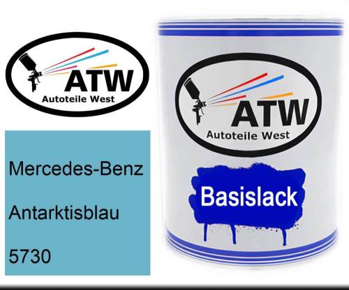 Mercedes-Benz, Antarktisblau, 5730: 1L Lackdose, von ATW Autoteile West.