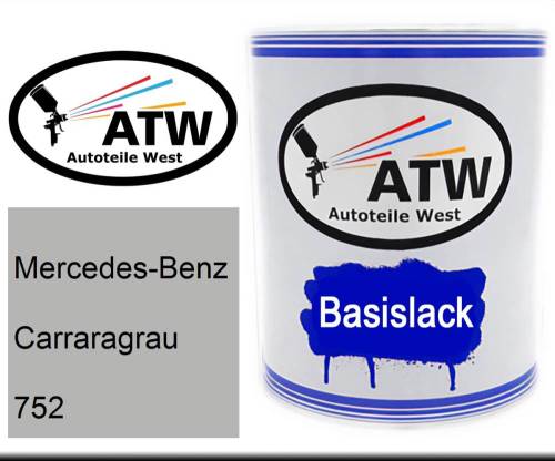 Mercedes-Benz, Carraragrau, 752: 1L Lackdose, von ATW Autoteile West.