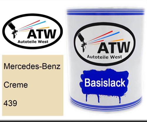 Mercedes-Benz, Creme, 439: 1L Lackdose, von ATW Autoteile West.