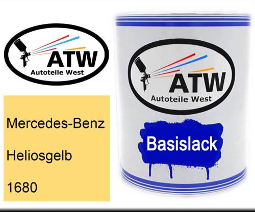 Mercedes-Benz, Heliosgelb, 1680: 1L Lackdose, von ATW Autoteile West.