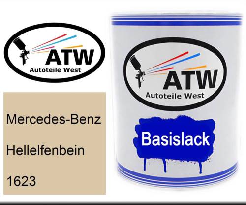 Mercedes-Benz, Hellelfenbein, 1623: 1L Lackdose, von ATW Autoteile West.