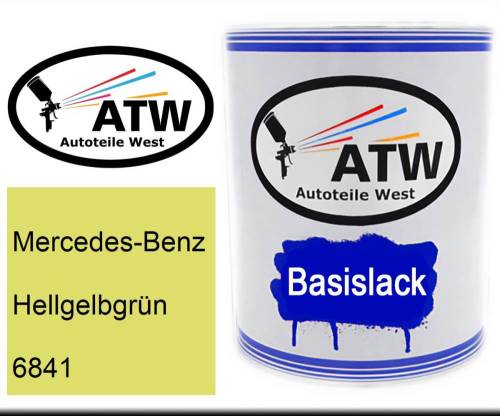 Mercedes-Benz, Hellgelbgrün, 6841: 1L Lackdose, von ATW Autoteile West.