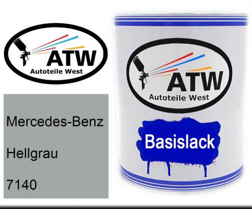 Mercedes-Benz, Hellgrau, 7140: 1L Lackdose, von ATW Autoteile West.