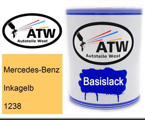 Mercedes-Benz, Inkagelb, 1238: 1L Lackdose, von ATW Autoteile West.