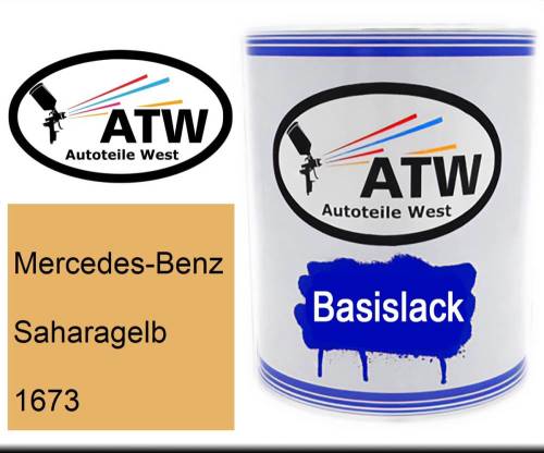 Mercedes-Benz, Saharagelb, 1673: 1L Lackdose, von ATW Autoteile West.