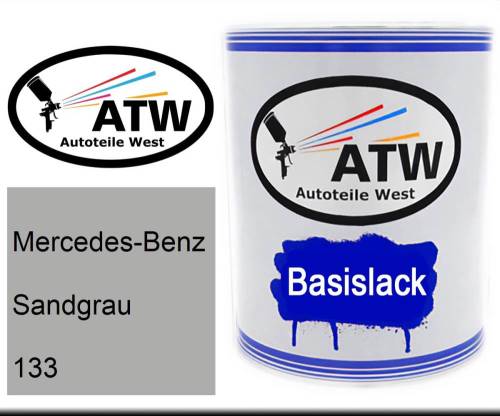 Mercedes-Benz, Sandgrau, 133: 1L Lackdose, von ATW Autoteile West.