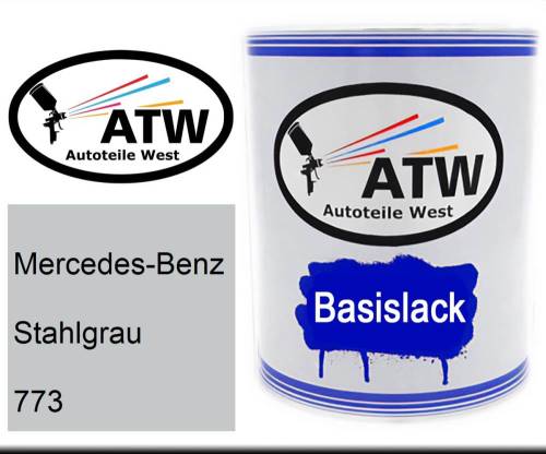 Mercedes-Benz, Stahlgrau, 773: 1L Lackdose, von ATW Autoteile West.