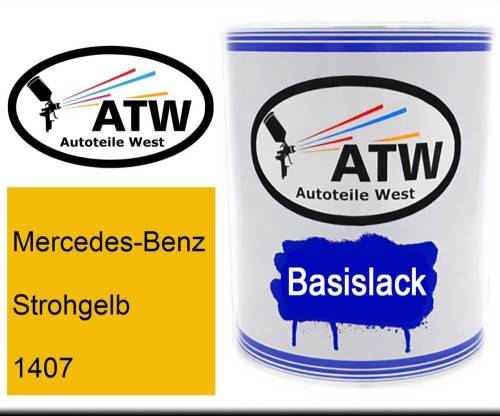 Mercedes-Benz, Strohgelb, 1407: 1L Lackdose, von ATW Autoteile West.