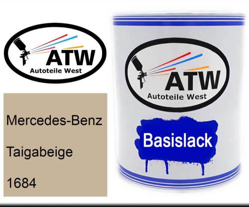 Mercedes-Benz, Taigabeige, 1684: 1L Lackdose, von ATW Autoteile West.