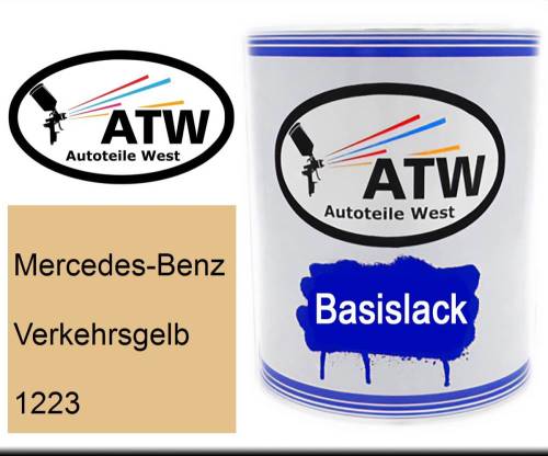 Mercedes-Benz, Verkehrsgelb, 1223: 1L Lackdose, von ATW Autoteile West.