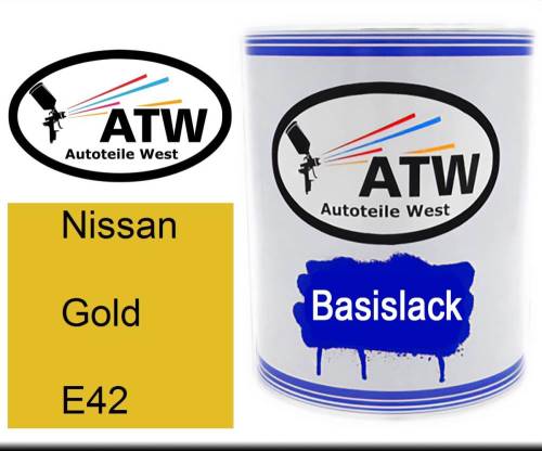 Nissan, Gold, E42: 1L Lackdose, von ATW Autoteile West.