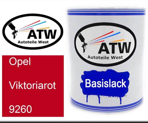 Opel, Viktoriarot, 9260: 1L Lackdose, von ATW Autoteile West.