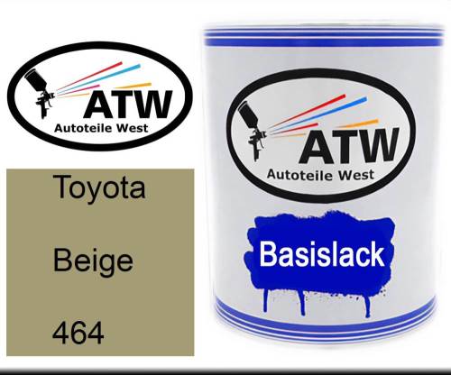 Toyota, Beige, 464: 1L Lackdose, von ATW Autoteile West.