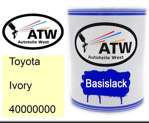 Toyota, Ivory, 40000000: 1L Lackdose, von ATW Autoteile West.