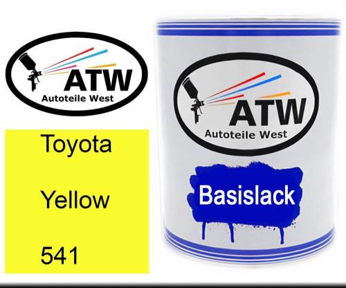 Toyota, Yellow, 541: 1L Lackdose, von ATW Autoteile West.