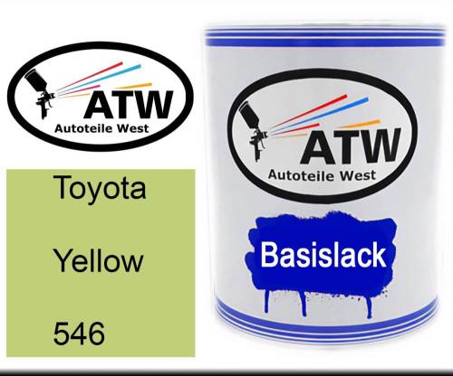 Toyota, Yellow, 546: 1L Lackdose, von ATW Autoteile West.