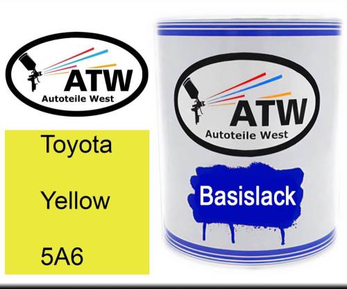 Toyota, Yellow, 5A6: 1L Lackdose, von ATW Autoteile West.