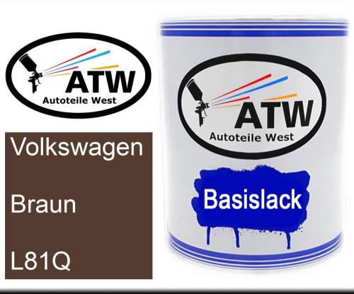 Volkswagen, Braun, L81Q: 1L Lackdose, von ATW Autoteile West.