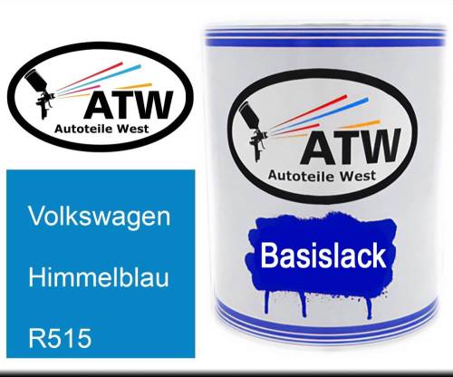 Volkswagen, Himmelblau, R515: 1L Lackdose, von ATW Autoteile West.