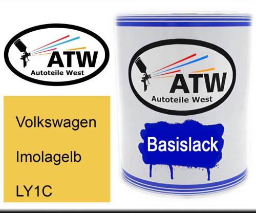 Volkswagen, Imolagelb, LY1C: 1L Lackdose, von ATW Autoteile West.