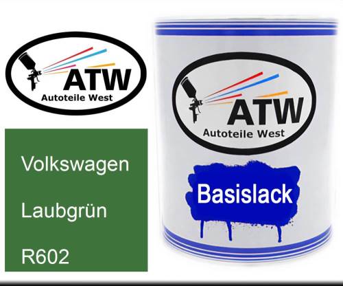 Volkswagen, Laubgrün, R602: 1L Lackdose, von ATW Autoteile West.