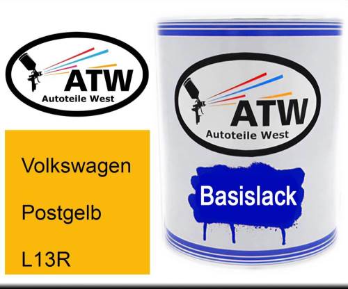 Volkswagen, Postgelb, L13R: 1L Lackdose, von ATW Autoteile West.