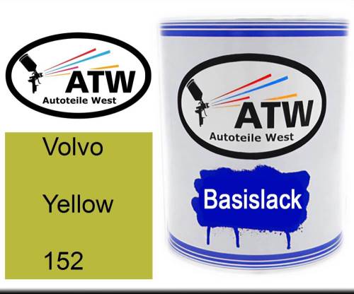 Volvo, Yellow, 152: 1L Lackdose, von ATW Autoteile West.