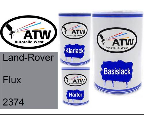 Land-Rover, Flux, 2374: 500ml Lackdose + 500ml Klarlack + 250ml Härter - Set, von ATW Autoteile West.