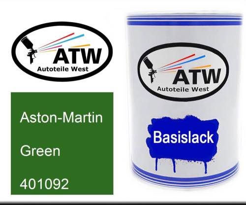 Aston-Martin, Green, 401092: 500ml Lackdose, von ATW Autoteile West.