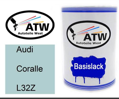 Audi, Coralle, L32Z: 500ml Lackdose, von ATW Autoteile West.