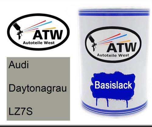 Audi, Daytonagrau, LZ7S: 500ml Lackdose, von ATW Autoteile West.