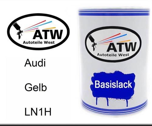 Audi, Gelb, LN1H: 500ml Lackdose, von ATW Autoteile West.