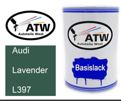 Audi, Lavender, L397: 500ml Lackdose, von ATW Autoteile West.