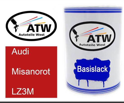 Audi, Misanorot, LZ3M: 500ml Lackdose, von ATW Autoteile West.