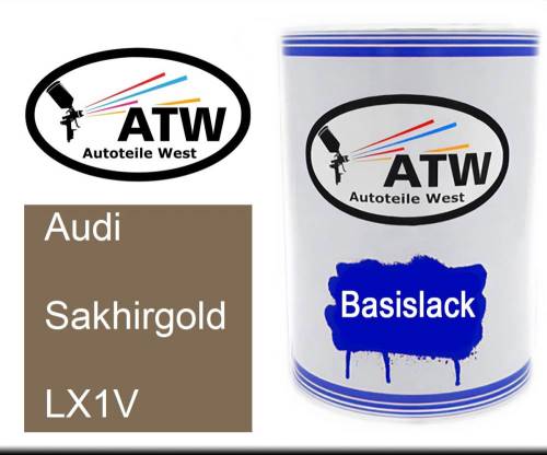 Audi, Sakhirgold, LX1V: 500ml Lackdose, von ATW Autoteile West.