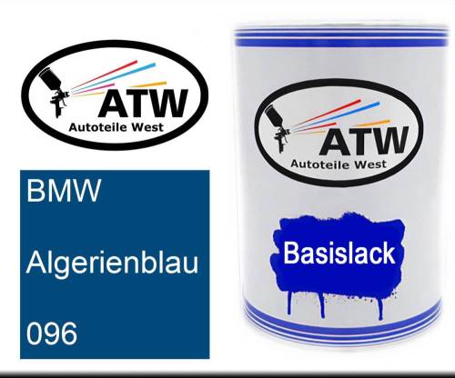 BMW, Algerienblau, 096: 500ml Lackdose, von ATW Autoteile West.