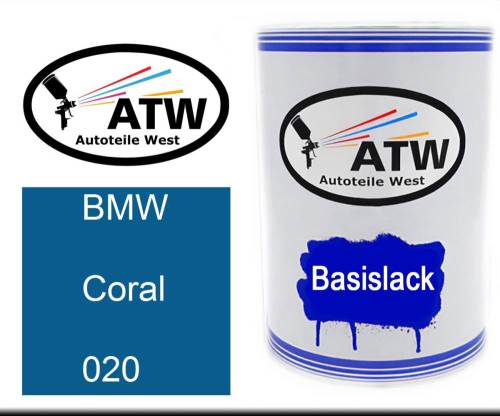BMW, Coral, 020: 500ml Lackdose, von ATW Autoteile West.