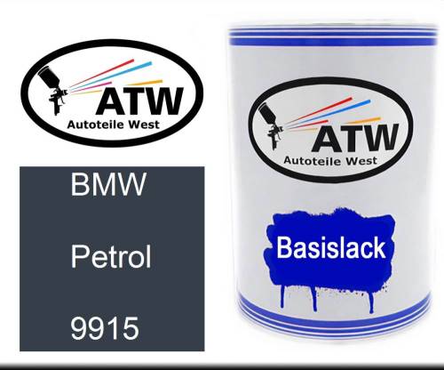 BMW, Petrol, 9915: 500ml Lackdose, von ATW Autoteile West.