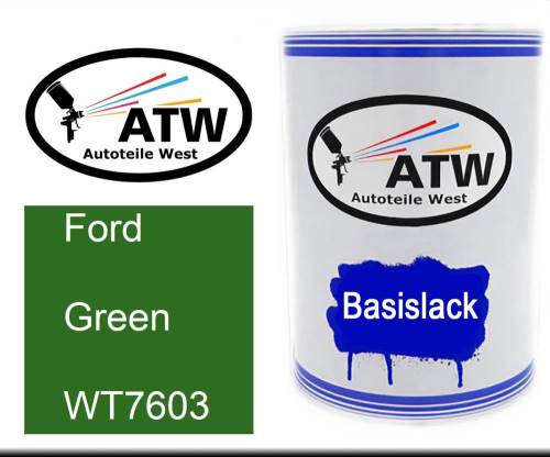 Ford, Green, WT7603: 500ml Lackdose, von ATW Autoteile West.