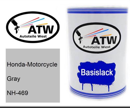 Honda-Motorcycle, Gray, NH-469: 500ml Lackdose, von ATW Autoteile West.