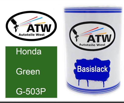 Honda, Green, G-503P: 500ml Lackdose, von ATW Autoteile West.