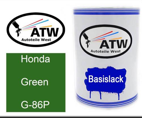 Honda, Green, G-86P: 500ml Lackdose, von ATW Autoteile West.