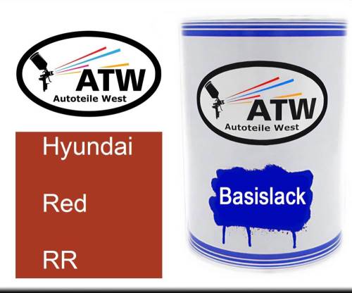 Hyundai, Red, RR: 500ml Lackdose, von ATW Autoteile West.