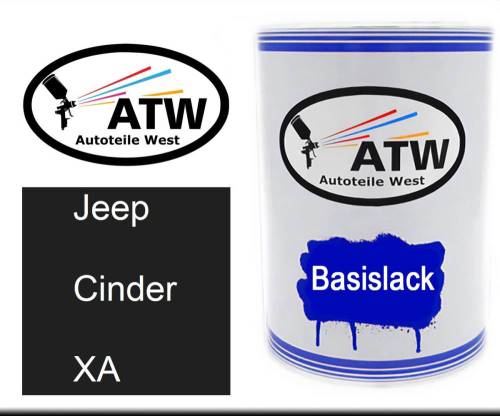 Jeep, Cinder, XA: 500ml Lackdose, von ATW Autoteile West.