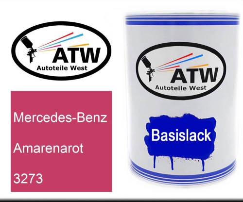 Mercedes-Benz, Amarenarot, 3273: 500ml Lackdose, von ATW Autoteile West.