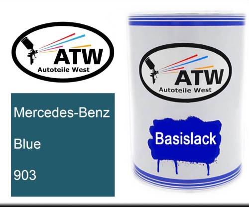 Mercedes-Benz, Blue, 903: 500ml Lackdose, von ATW Autoteile West.