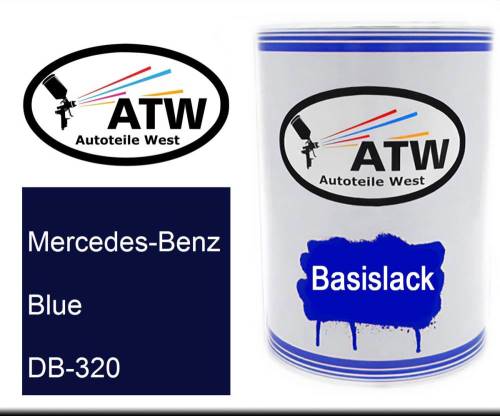 Mercedes-Benz, Blue, DB-320: 500ml Lackdose, von ATW Autoteile West.