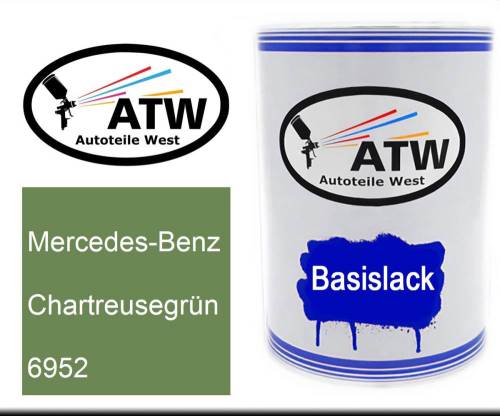 Mercedes-Benz, Chartreusegrün, 6952: 500ml Lackdose, von ATW Autoteile West.