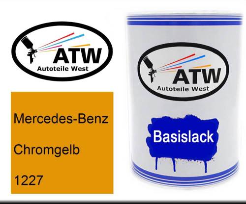 Mercedes-Benz, Chromgelb, 1227: 500ml Lackdose, von ATW Autoteile West.